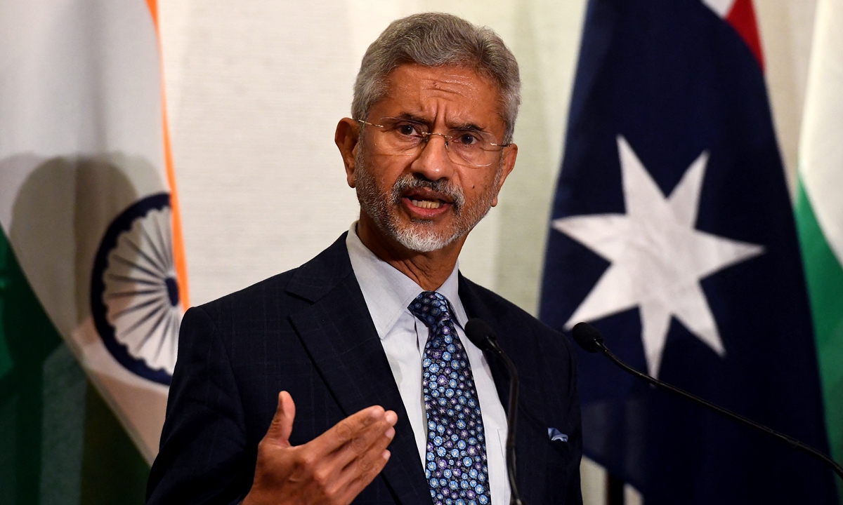 Indian External Affairs Minister Subrahmanyam Jaishankar Photo: AFP