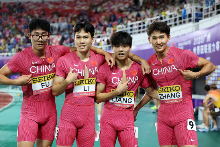 China bat le record national de 4x400m masculin aux relais d'athlétisme mondial