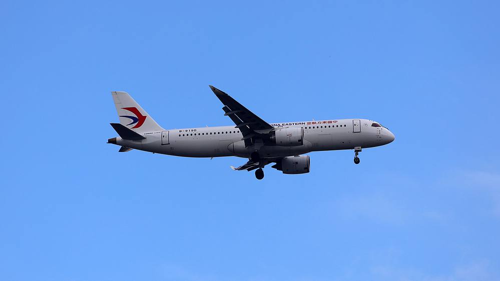 Le troisième avion C919 est livré à China Eastern Airlines. / VCG