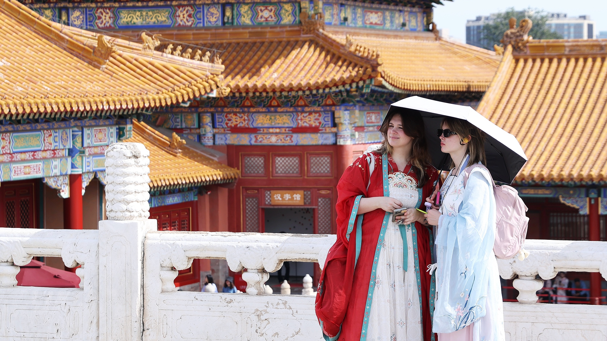 Des touristes étrangers visitent le Musée du Palais à Pékin, le 1er octobre 2025. /VCG