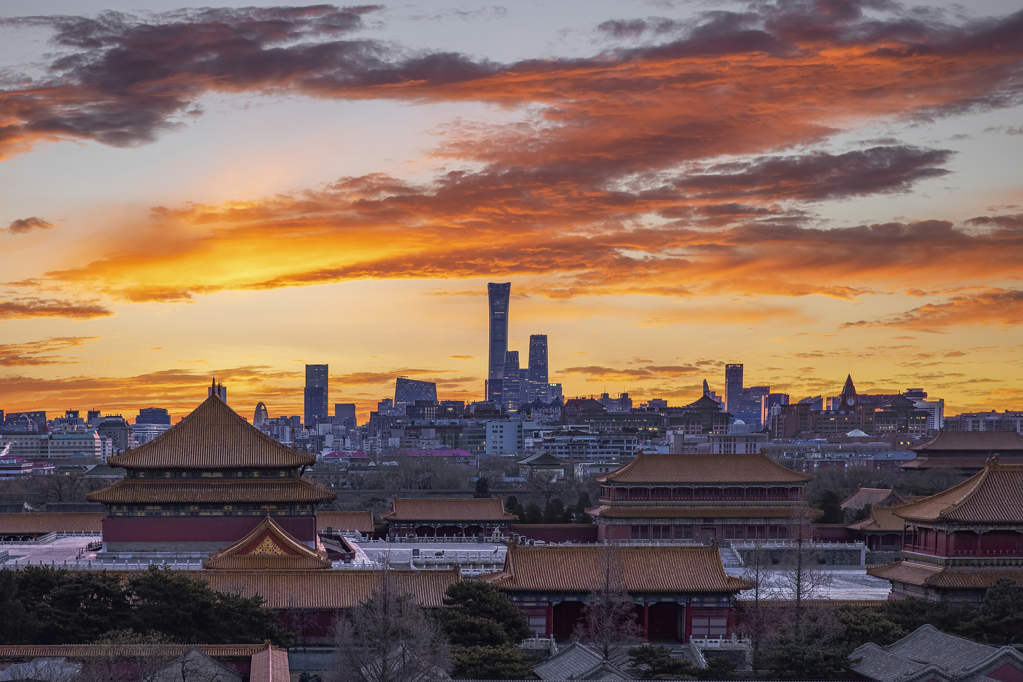 Une vue de Pékin, Chine. /VCG