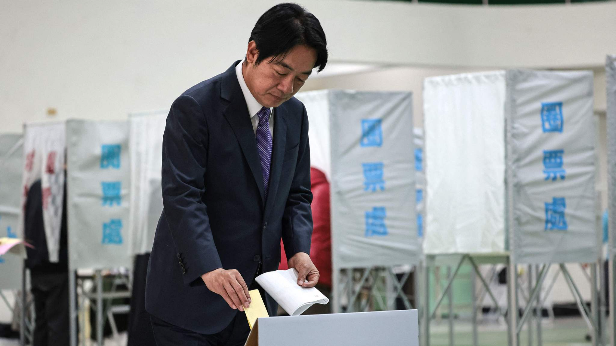 Lai Ching-te, dirigeant de la région chinoise de Taiwan, Taiwan, Chine, 13 janvier 2024. /CFP