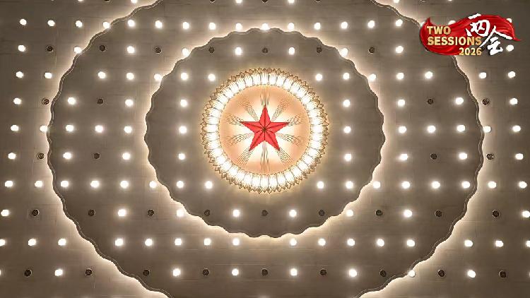 La quatrième session de la 14e Assemblée populaire nationale (APN), l'organe législatif suprême de Chine, a lieu au Grand Palais du Peuple à Pékin, le 5 mars. /Xinhua