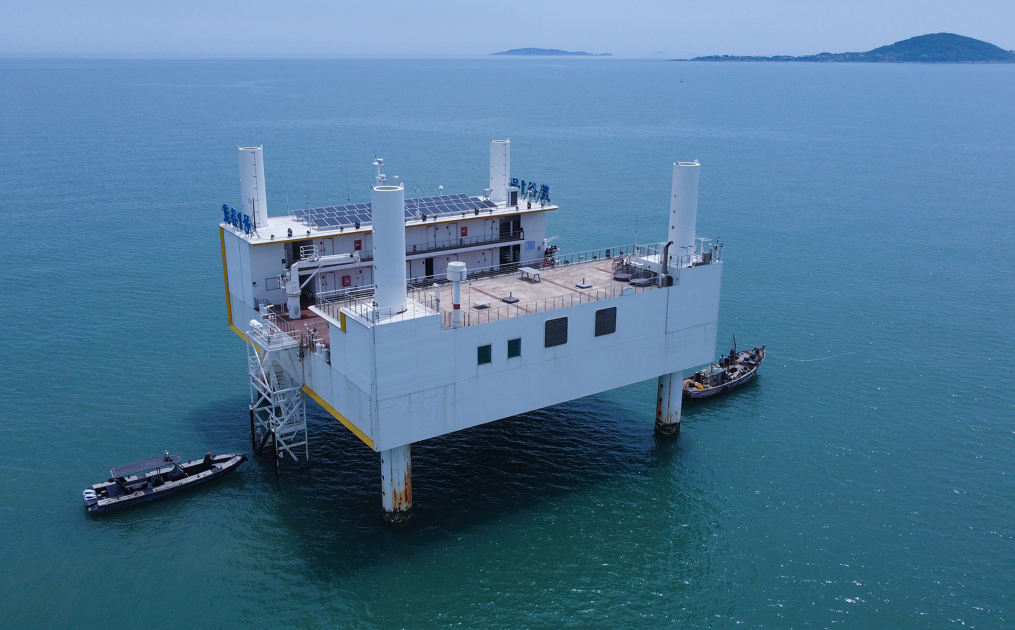 Plateforme Blue Valley 1 dans le district de Jimo, Qingdao, province du Shandong, Chine orientale, 4 juin 2024. /VCG