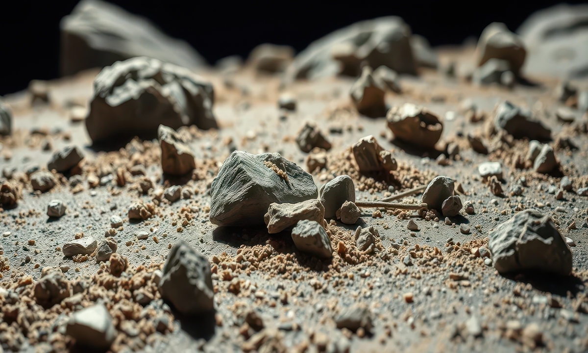 Lunar soil Photo: IC