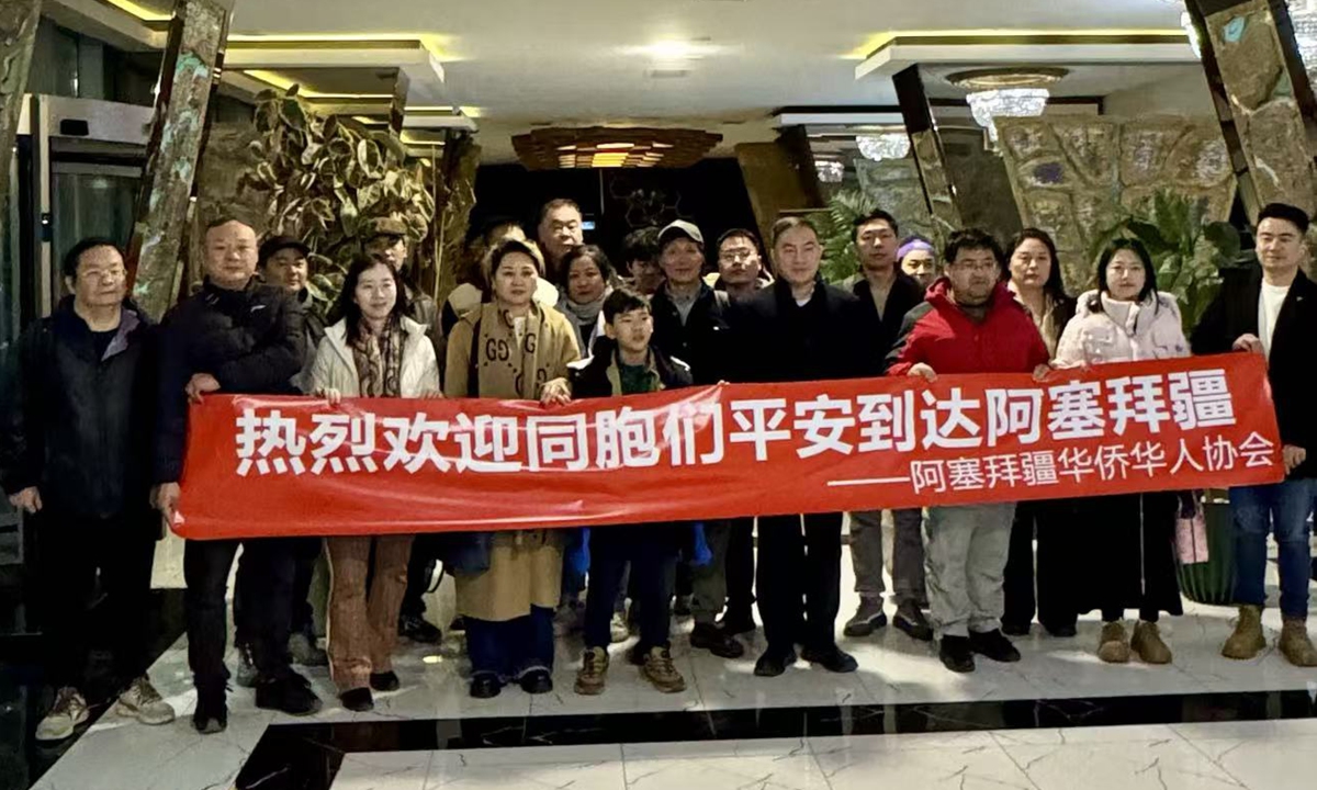 Second group of 58 Chinese nationals, including two Hong Kong compatriots arrive in Baku, the capital of Azerbaijan from Iran in the early morning of March 2, 2026. Photo: Courtesy of the Azerbaijani Overseas Chinese Association
