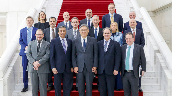 Le ministre chinois du Commerce, Wang Wentao, rencontre une délégation d'entreprises membres du Conseil commercial américano-chinois à Pékin, en Chine, le 23 mars 2026. /Ministère chinois du Commerce

