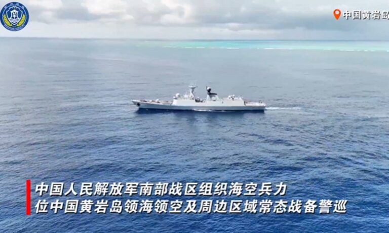 Le Commandement du Théâtre Sud de l'APL effectue des patrouilles de préparation dans la mer territoriale et l'espace aérien de la province chinoise de Huangyan Dao et de ses environs.