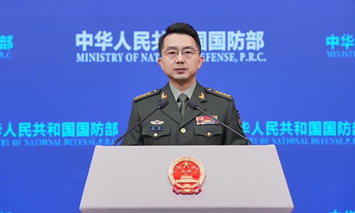 Jiang Bin, a spokesperson for the Ministry of National Defense Photo: Ministry of National Defense