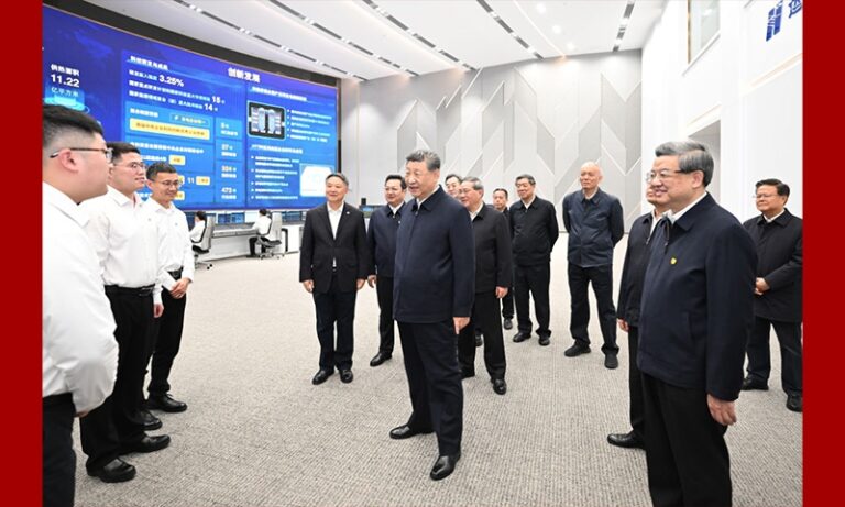 Xi inspecte la nouvelle zone de Xiong'an dans la province du Hebei (nord de la Chine)