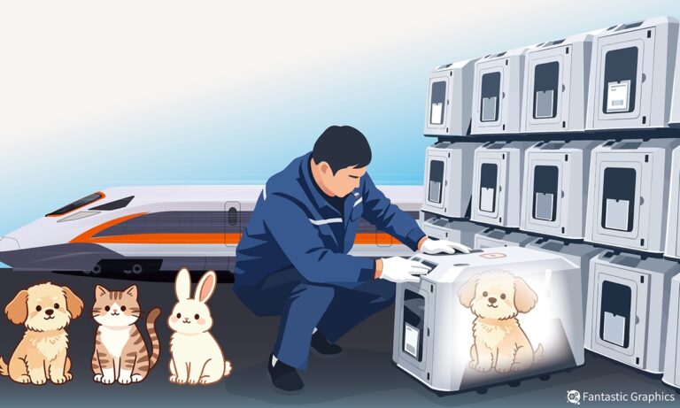 La Chine déploie le service amélioré « Pet Travel » sur le train à grande vitesse à partir du 8 avril