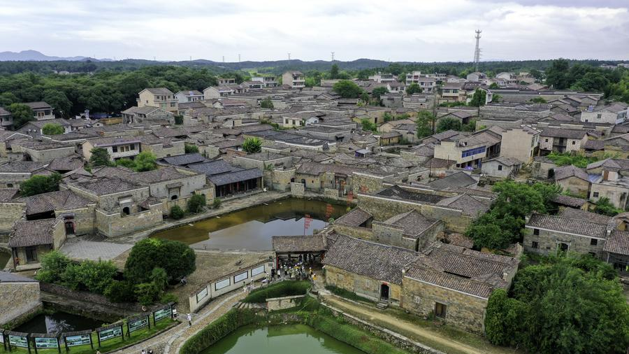 Une vue du village de Zhuqiao dans le comté de Jinxi à Fuzhou, dans la province du Jiangxi (est de la Chine), le 9 juillet 2025. /Xinhua