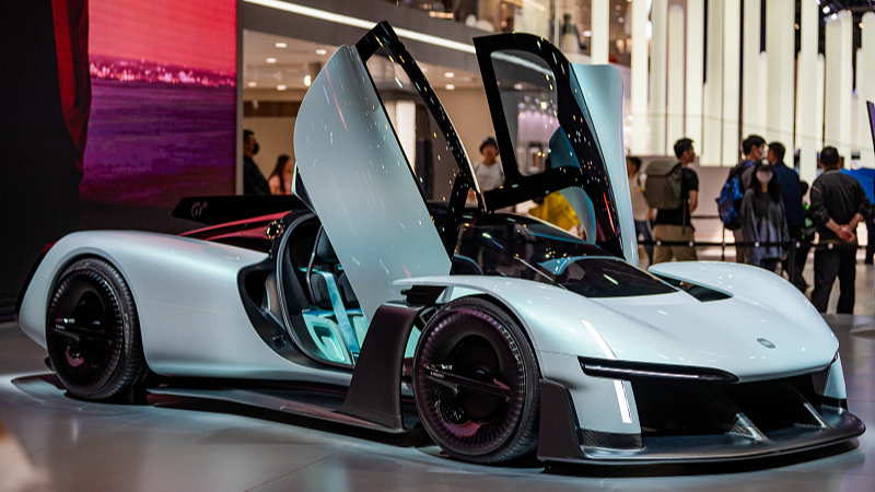 Un concept-car exposé au Salon de l'auto de Pékin 2026, à Pékin, en Chine, le 30 avril 2026. /VCG