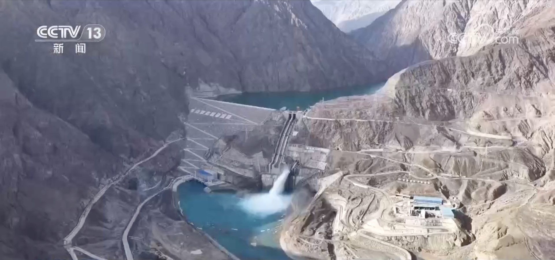 Le projet de conservation de l'eau de Dashixia dans la préfecture d'Aksu, dans la région autonome ouïgoure du Xinjiang, dans le nord-ouest de la Chine, le 29 septembre 2026. /China Media Group